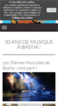 Mobile Screenshot of musicales-de-bastia.com