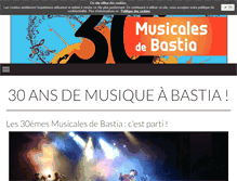 Tablet Screenshot of musicales-de-bastia.com